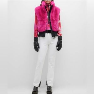 Goldberg Pippa Ski Pant, white, size 4, belted waist